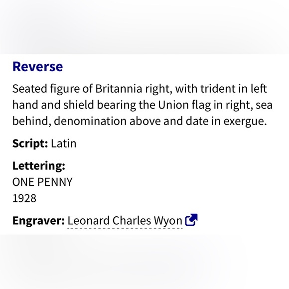 🎈$5 add on - 1928 ONE PENNY - George V - Picture 5 of 6